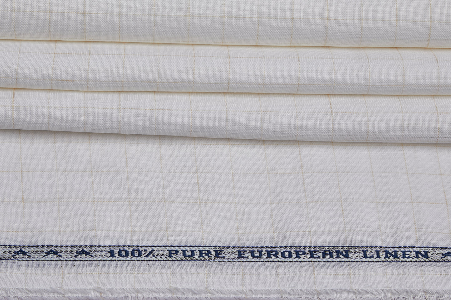 100% Linen, Yarn Dyed, Plain,Off White And Brown Men And Women, Unstitched Shirting Or Top Fabric