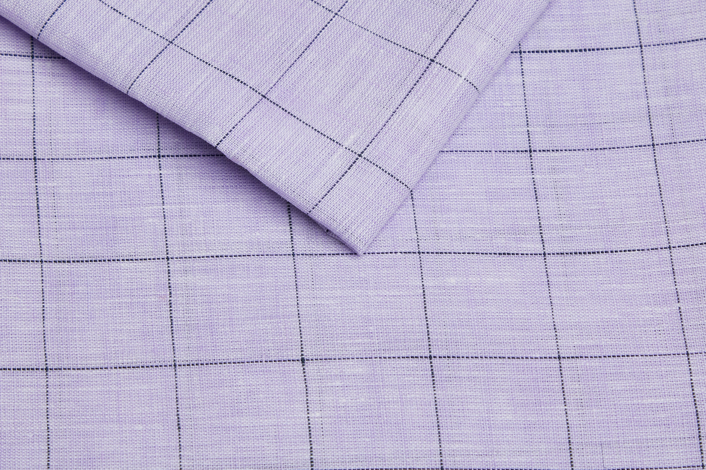 100% Linen, Yarn Dyed, Plain,Lavender And Black Men And Women, Unstitched Shirting Or Top Fabric