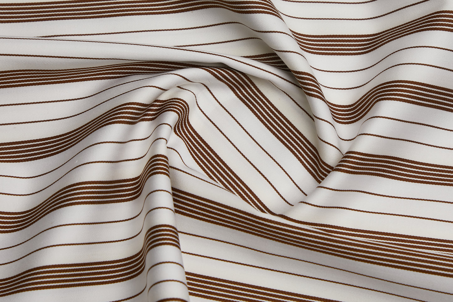 100% Giza Cotton, Yarn Dyed Stripe, Plain,white And Brown,Men And Women, Unstitched Shirting Or Top Fabric