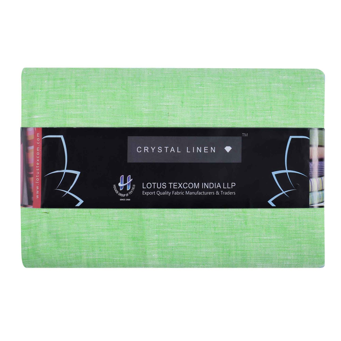 100% Linen, Yarn Dyed, Plain,Light P Green, Men And Women, Unstitched Shirting Or Top Fabric