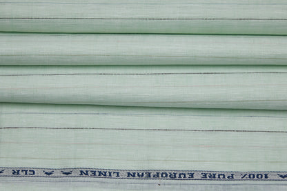 100% Linen, Yarn Dyed, Plain,Pista And Blue And Black And pink Men And Women, Unstitched Shirting Or Top Fabric