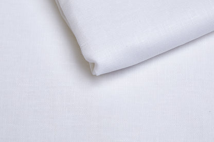 100% Linen, Bleach White, Plain, White,Solid, Men And Women, Unstitched Shirting Or Top Fabric