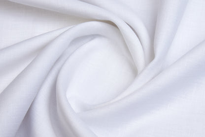 100% Linen 100 Lea ,Bleach White, Plain, White, Solid, Men And Women, Unstitched Shirting Or Top Fabric