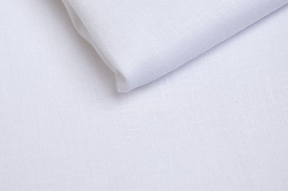 100% Linen 80 Lea ,Bleach White, Plain, White, Solid, Men And Women, Unstitched Shirting Or Top Fabric