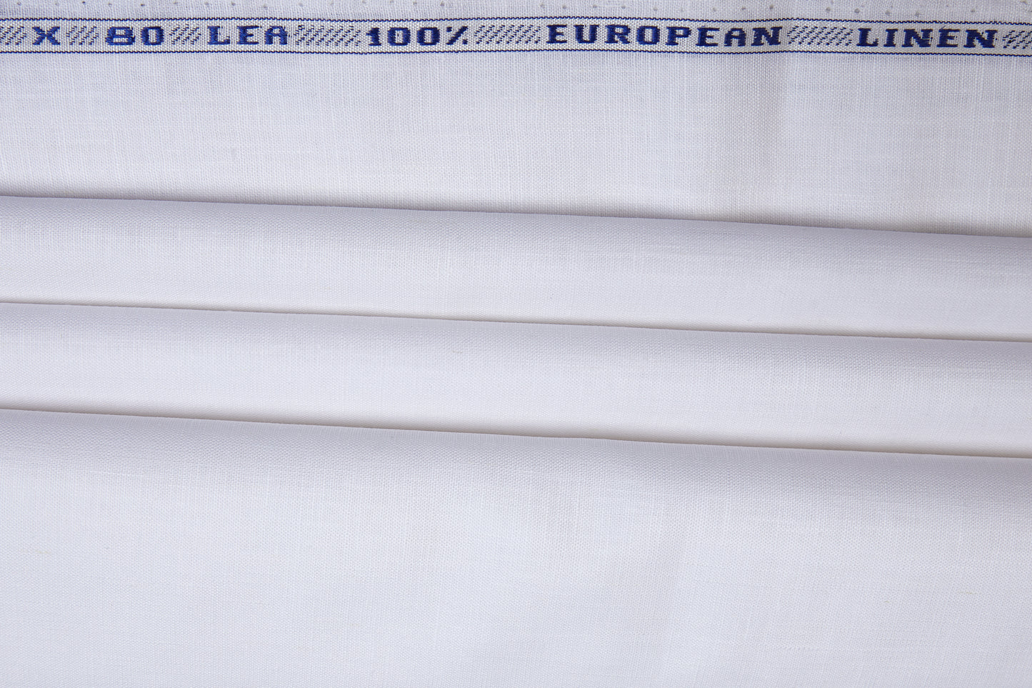 100% Linen 80 Lea ,Bleach White, Plain, White, Solid, Men And Women, Unstitched Shirting Or Top Fabric