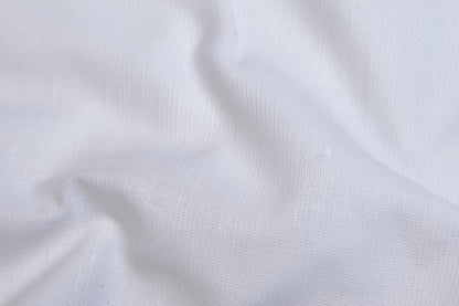 Linen Cotton Blend ,Bleach White, Plain, White, Solid, Men And Women, Unstitched Shirting Or Top Fabric