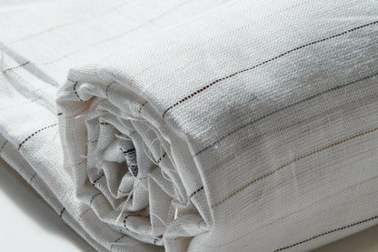 100% Linen, Yarn Dyed, Plain,White And Brown And Pink And BlueMen And Women, Unstitched Shirting Or Top Fabric
