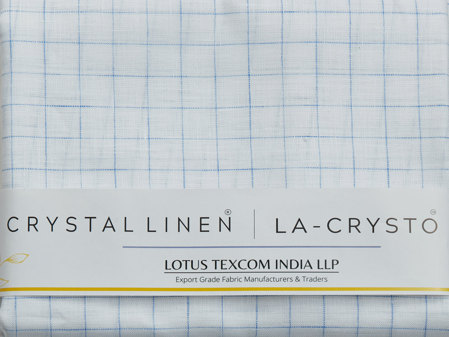 100% Linen, Yarn Dyed, Plain,White And Blue Men And Women, Unstitched Shirting Or Top Fabric