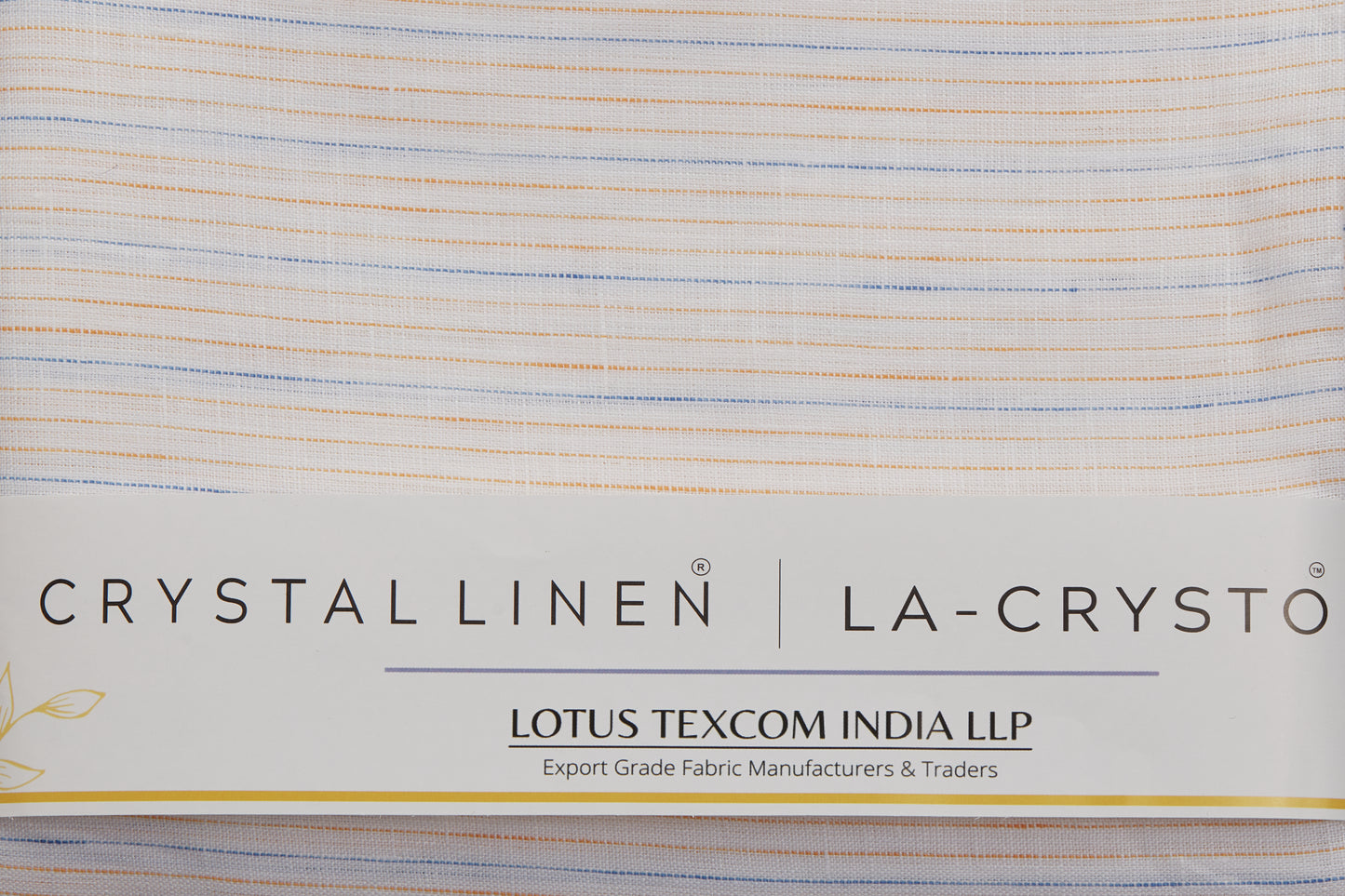 100% Linen,Piece Dyed,Plain,White Blue and OrangeMen And Women, Unstitched Shirting Or Top Fabric