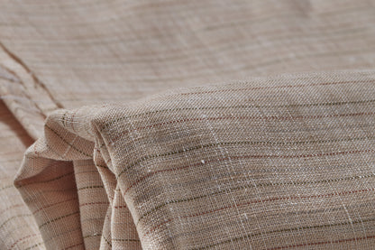 100% Linen, Yarn Dyed, Plain,Tan And Red And Green And Grey Men And Women, Unstitched Shirting Or Top Fabric