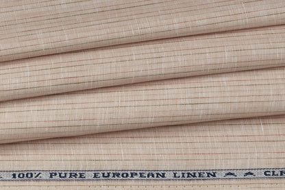 100% Linen, Yarn Dyed, Plain,Tan And Red And Green And Grey Men And Women, Unstitched Shirting Or Top Fabric