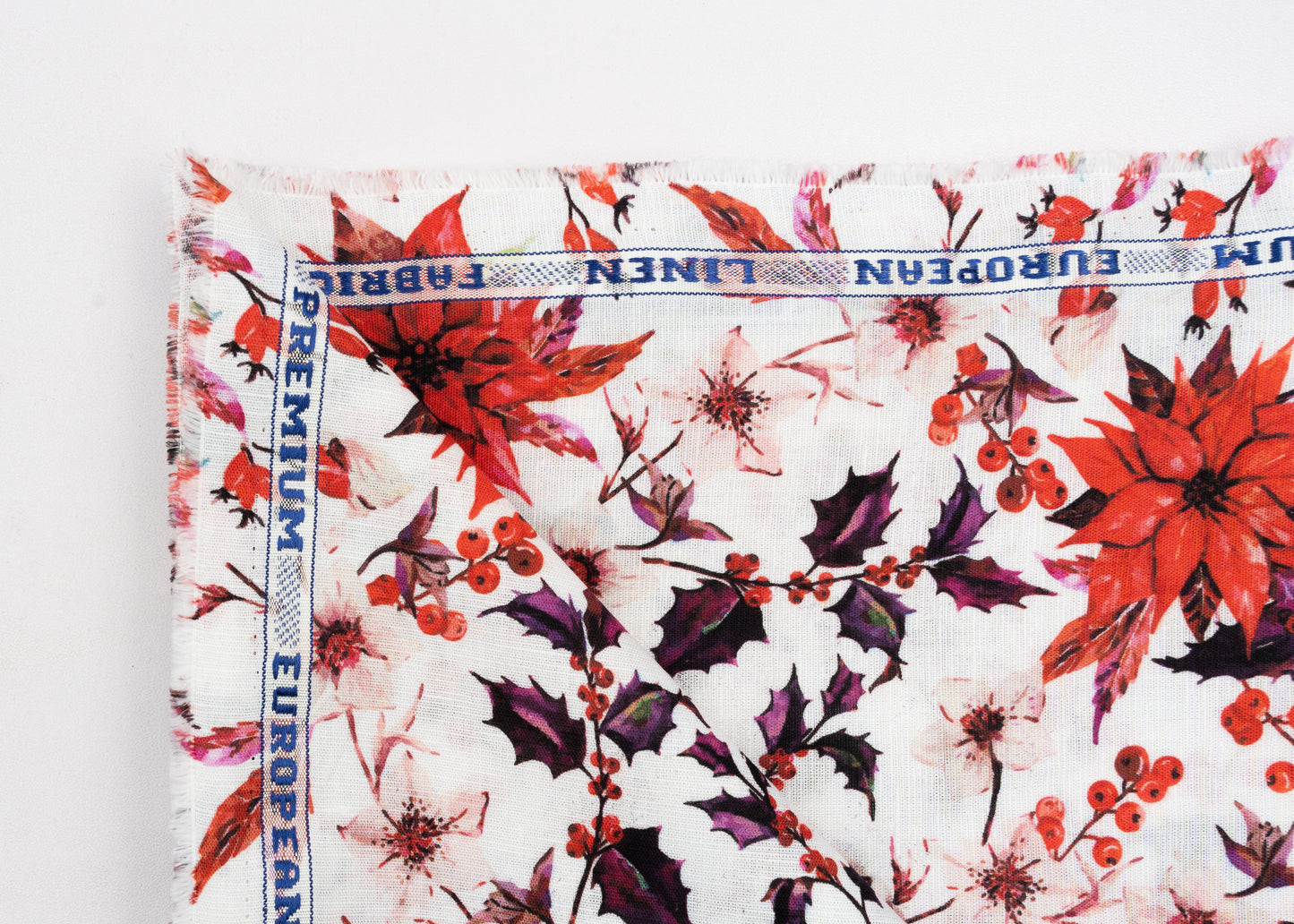 Linen Cotton Blend,Digital Print,Plain,White And Multi Colour Floral, Men And Women, Unstitched Shirting Or Top Fabric