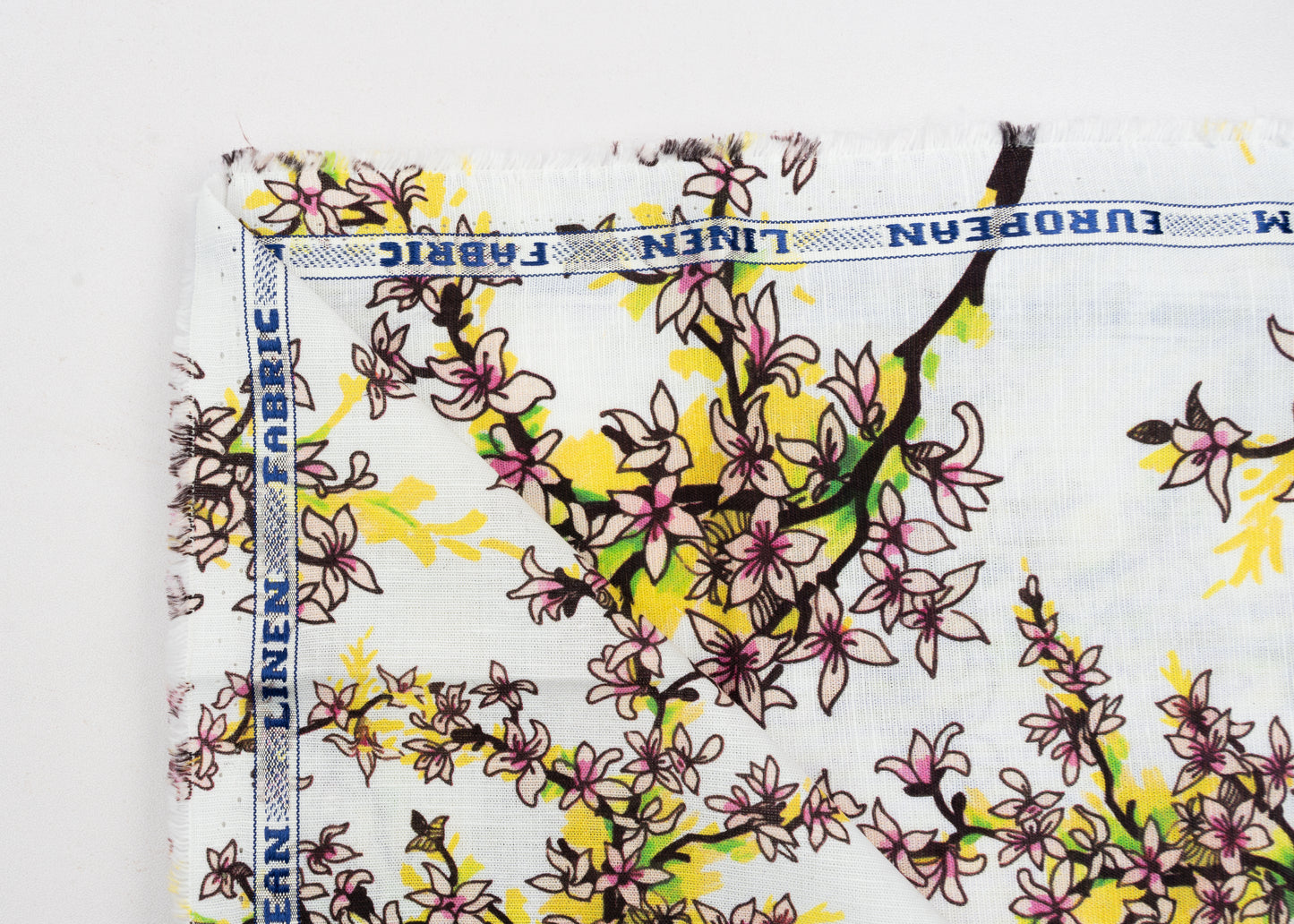 Linen Cotton Blend,Digital Print,Plain,White And Multi Colour Floral, Men And Women, Unstitched Shirting Or Top Fabric