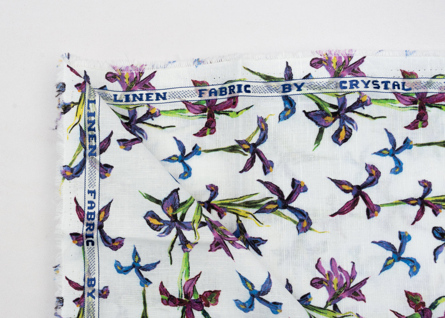 Linen Cotton Blend,Digital Print,Plain,White And Pink And Yellow And Black And Blue FloralMen And Women, Unstitched Shirting Or Top Fabric