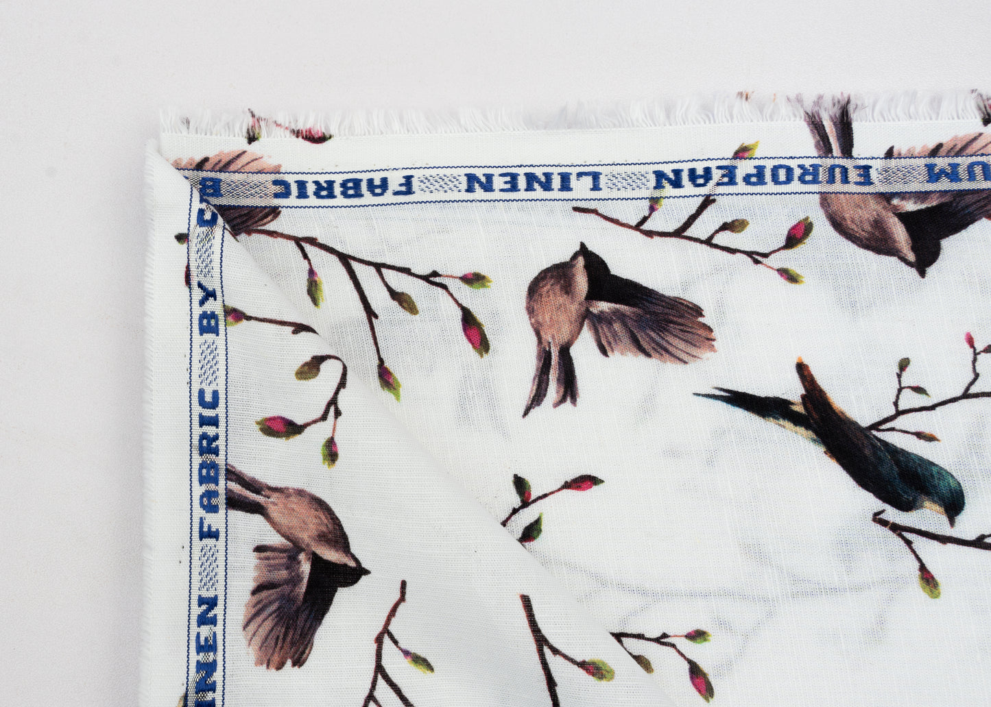 Linen Cotton Blend,Digital Print,Plain,White And Multi Colour Floral, Men And Women, Unstitched Shirting Or Top Fabric