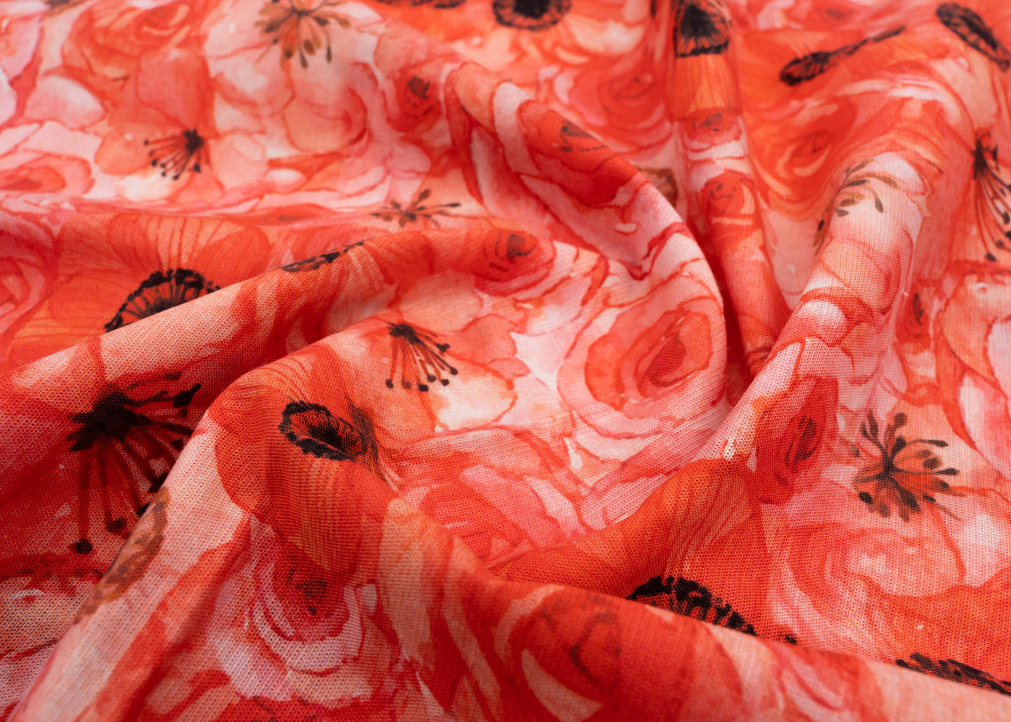 Linen Cotton Blend,Digital Print,Plain,Bursting Orange, Men And Women, Unstitched Shirting Or Top Fabric