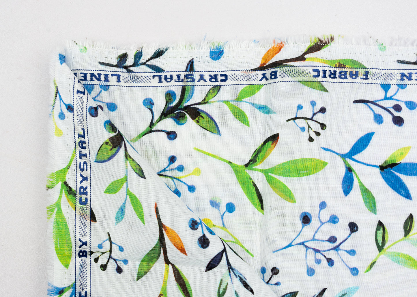 Linen Cotton Blend,Digital Print,Plain,White And Multi Colour Floral, Men And Women, Unstitched Shirting Or Top Fabric