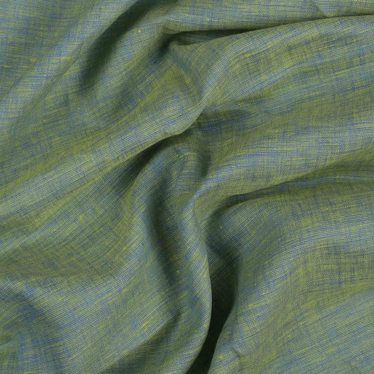 100% Linen, Yarn Dyed, Plain,Light Green, Men And Women, Unstitched Shirting Or Top Fabric