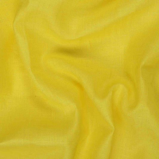 100% Linen,Piece Dyed,Plain,Yellow, Men And Women, Unstitched Shirting Or Top Fabric