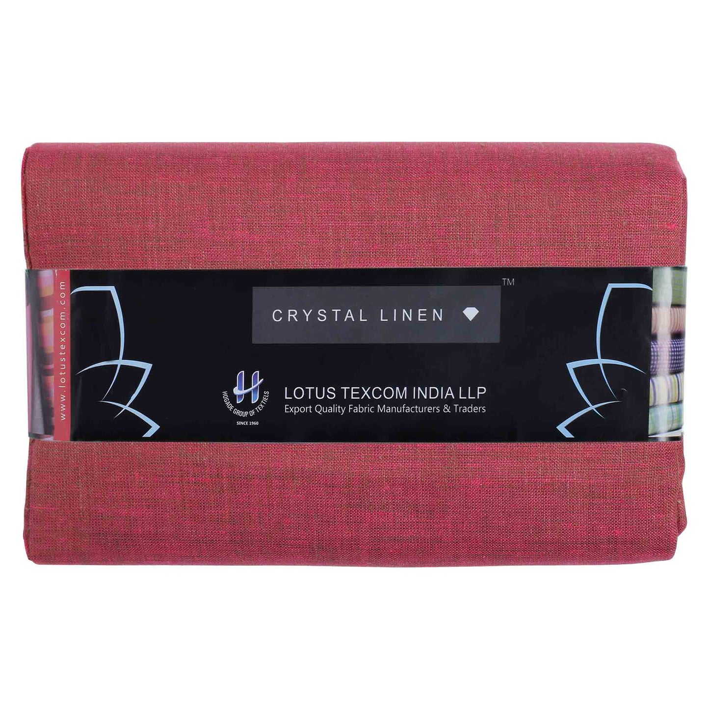 Light Maroon & Black  Linen