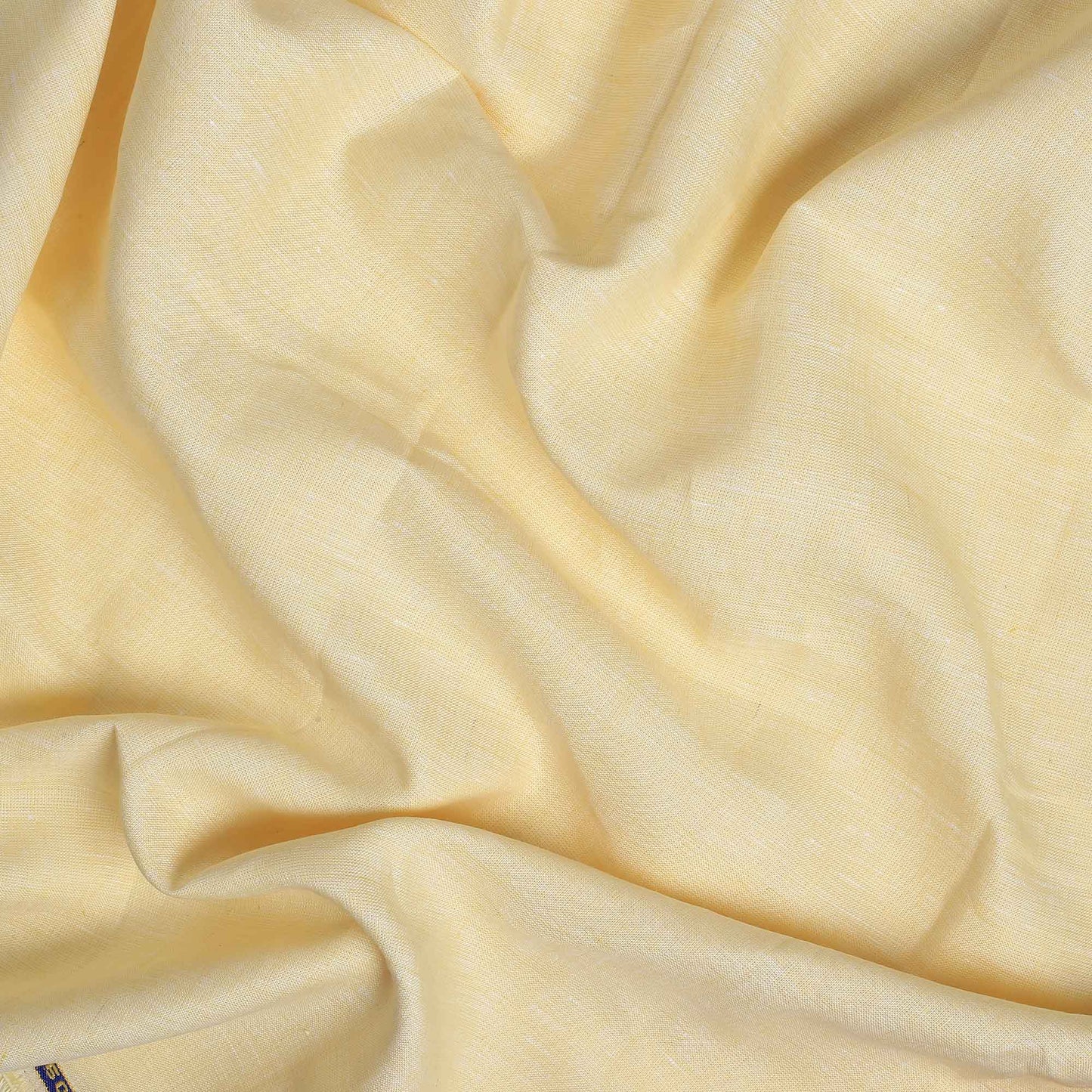 100% Linen, Yarn Dyed, Plain,Lightesh Yellow, Men And Women, Unstitched Shirting Or Top Fabric
