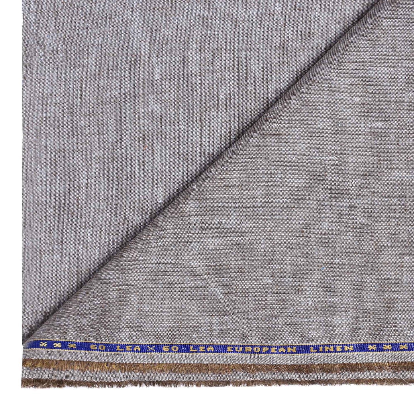 100% Linen, Yarn Dyed, Plain,Light Chocolate, Men And Women, Unstitched Shirting Or Top Fabric