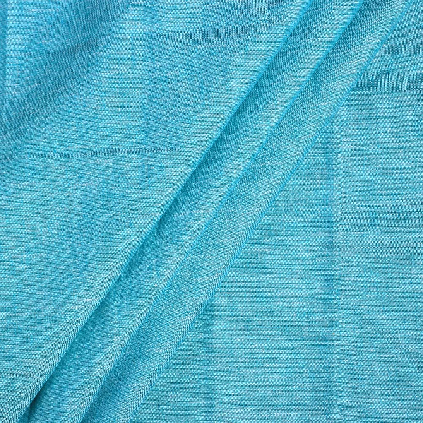 100% Linen, Yarn Dyed, Plain,Dark Turq Linen, Men And Women, Unstitched Shirting Or Top Fabric