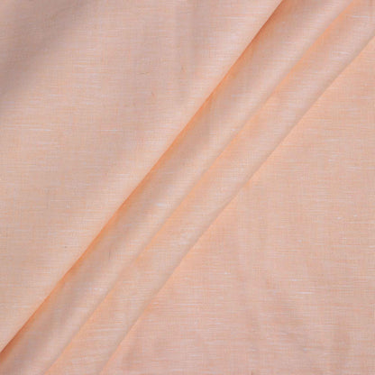 100% Linen, Yarn Dyed, Plain,Baby Orange, Men And Women, Unstitched Shirting Or Top Fabric