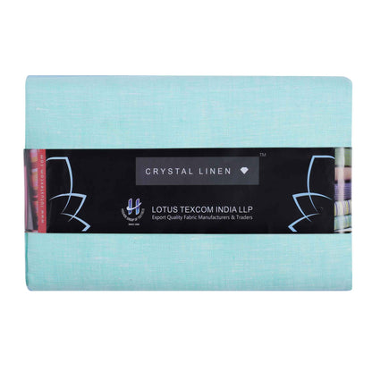 100% Linen, Yarn Dyed, Plain,Light Sky Blue, Men And Women, Unstitched Shirting Or Top Fabric