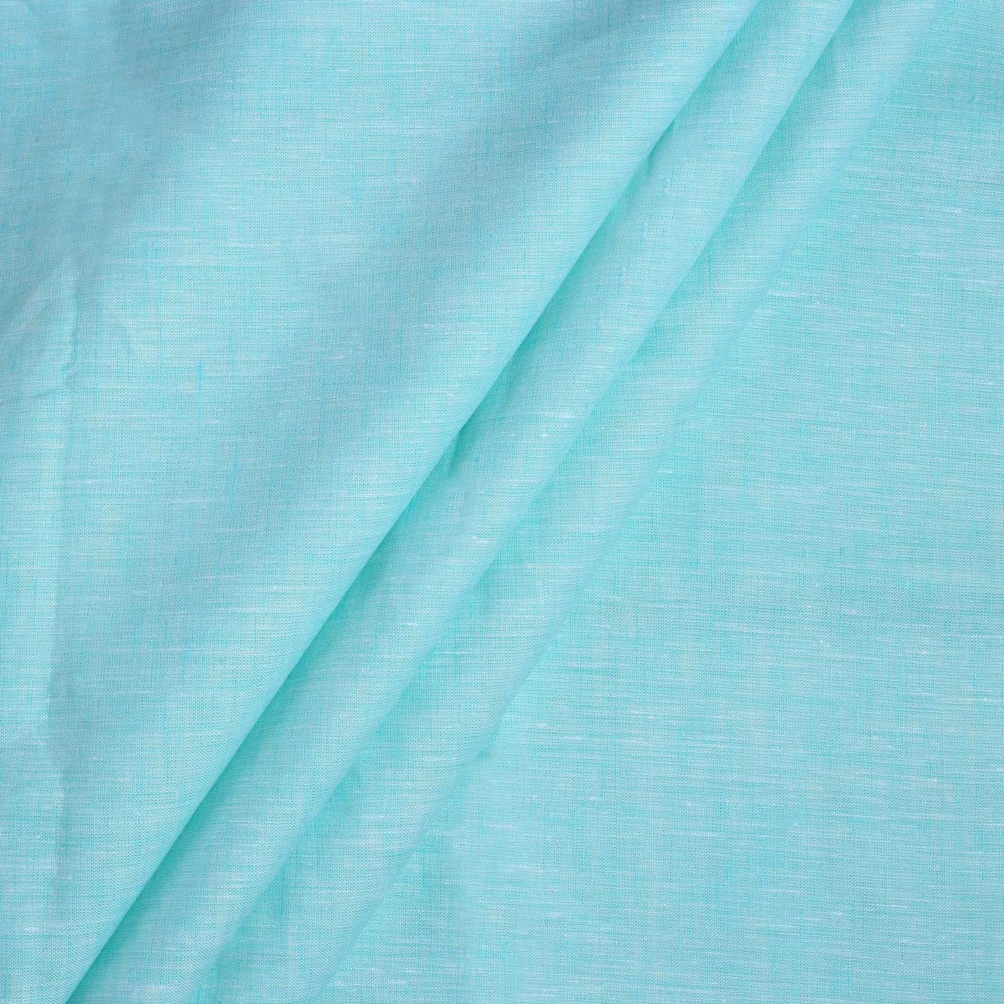 100% Linen, Yarn Dyed, Plain,Light Sky Blue, Men And Women, Unstitched Shirting Or Top Fabric